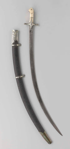 Persian sabre of Cornelis Tromp, anonymous, c. 1600 - c. 1700 Canvas Print