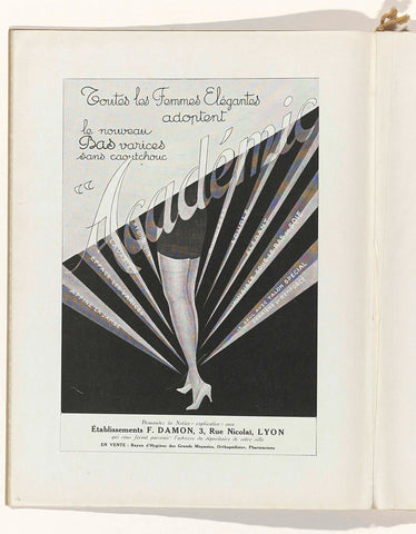 Art - Goût - Beauté, Feuillets de l'elegance feminine, March 1929, No. 103, 9th Anne, p. 4, Charles Goy, 1929 Canvas Print