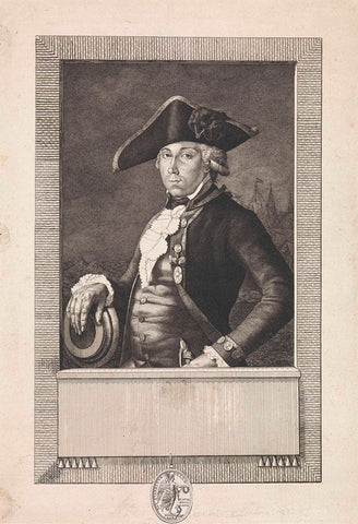 Portret van luitenant Pieter van Aardenburg, Jan Gerard Waldorp, 1791 Canvas Print