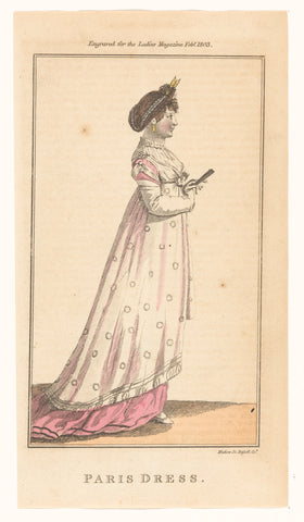 Ladies magazine, febr. 1803, Henry Mutlow, 1803 Canvas Print