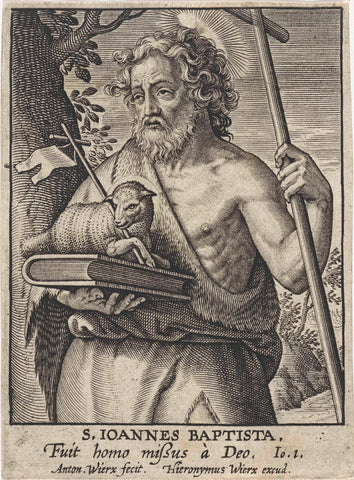 Johannes de Doper, Antonie Wierix (II), 1565 - before 1604 Canvas Print