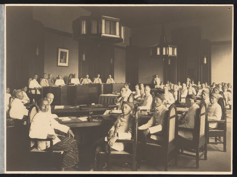 Meeting of Regents of Central Java, O. Hisgen & Co. (attributed to), 1930 Canvas Print