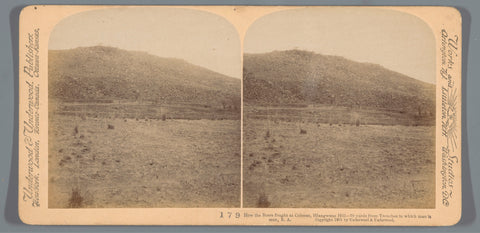 View of the Hlangwane hill where the battle of Colenso took place in 1899, Underwood and Underwood, 1901 Canvas Print