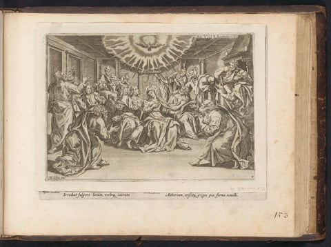 Outpouring of the Holy Spirit, anonymous, 1578 - 1646 Canvas Print