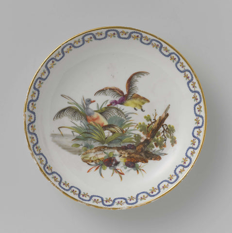 Cup and saucer, Porseleinfabriek Den Haag, in or before 1783 Canvas Print