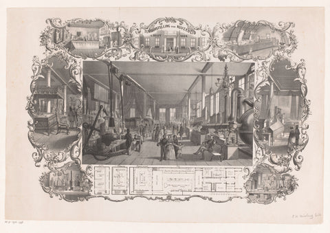 Exhibition of Industry in Delft 1849, anonymous, Koninklijke Nederlandse Steendrukkerij by C.W. Mieling, 1849 Canvas Print