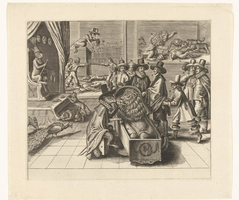 Het loze bedrog van Engeland, 1652, Crispijn van de Passe (II) (attributed to), 1652 Canvas Print