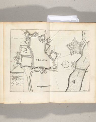 Map of Wesel, 1629, Willem Hondius, 1629 - 1631 Canvas Print