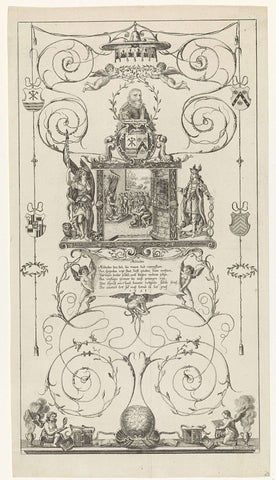 Zinneprent in honour of Rombout Hogerbeets, Cornelis de Jonker, 1791 Canvas Print