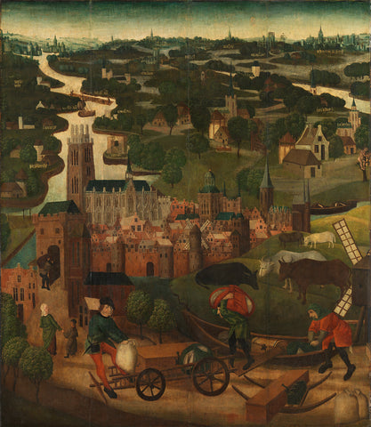 The Saint Elizabeth’s Day Flood, Master of the St Elizabeth Panels, c. 1490 - c. 1495 Canvas Print