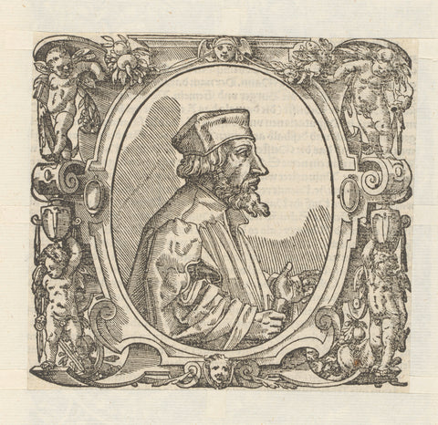 Portret van Johannes Hus, anonymous, 1549 - 1572 Canvas Print