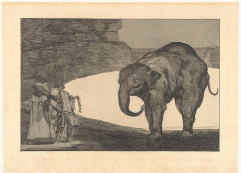 Folly of the Beast, Francisco de Goya, 1815 - 1820 Canvas Print