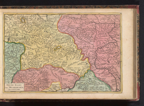 Map of Russia, anonymous, 1735 Canvas Print