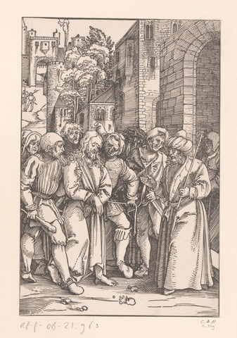 Christ for Pilate, anonymous, Hans Schäufelein, 1506 - 1507 Canvas Print