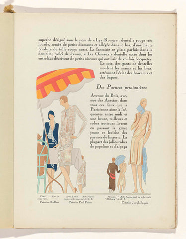 Art - Goût - Beauté, Feuillets de l' élégance féminine, Mai 1929, No. 105, 9e Année, p. 13, anonymous, 1929 Canvas Print