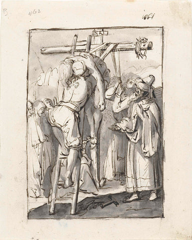 Descent from the Cross, Moses ter Borch, 1661 Canvas Print