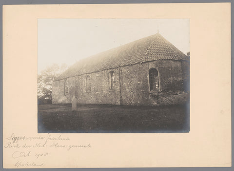 View of the Reformed Church in Siegerswoude, demolished in 1909, anonymous (Monumentenzorg) (attributed to), A.J.M. Mulder (possibly), 1908 Canvas Print