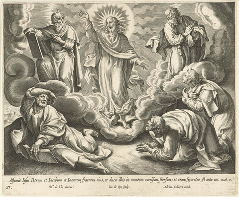 Transfiguration, Jacques de Bie, 1598–1618 Canvas Print