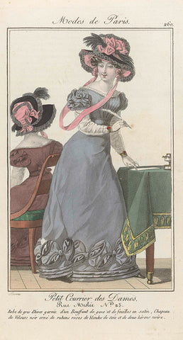 Petit Courrier des Dames 1824 (260), Barrau, 1824 Canvas Print