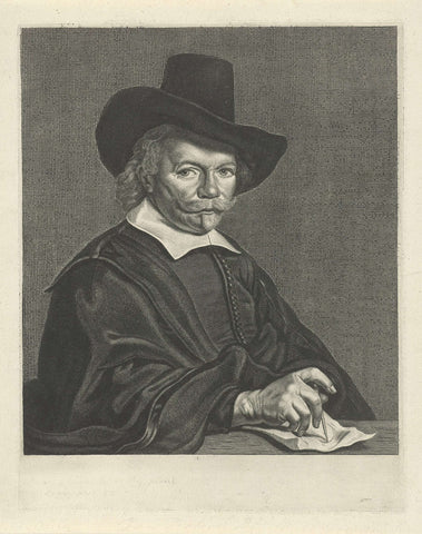 Portrait of Jan Pietersz. Douw, Reinier van Persijn, 1623 - 1668 Canvas Print