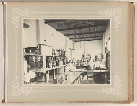 Laboratory of the sugar factory, O. Hisgen & Co. (possibly), 1890 - 1910 Canvas Print