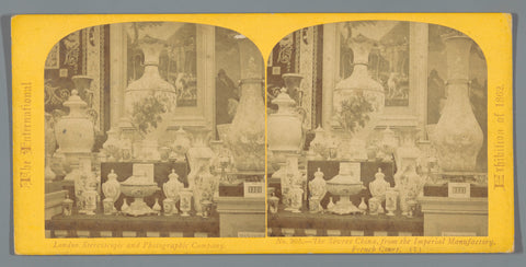 Chinese porcelain from Sèvres at the World's Fair in 1862, William England, 1862 Canvas Print