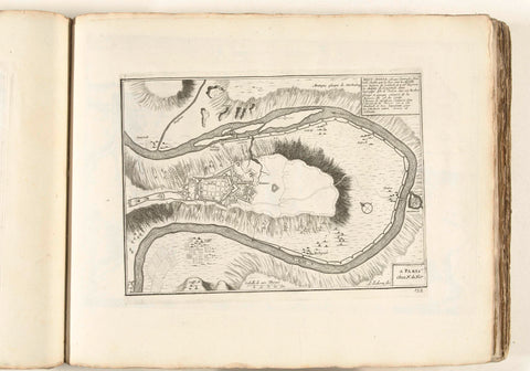 Map of the fort Mont Royal, ca. 1702, Laurens Scherm, 1702 - 1703 Canvas Print