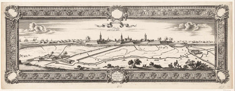 Profile of Grevelingen, 1644, Nicolas Cochin, 1645 Canvas Print