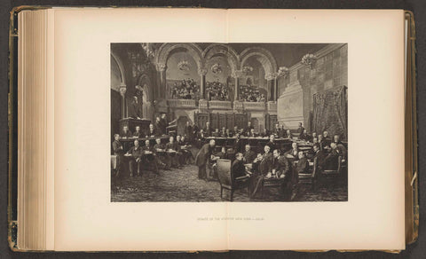 Senaat van de staat New York, Notman Photo Co, in or after 1880 - in or before 1881 Canvas Print