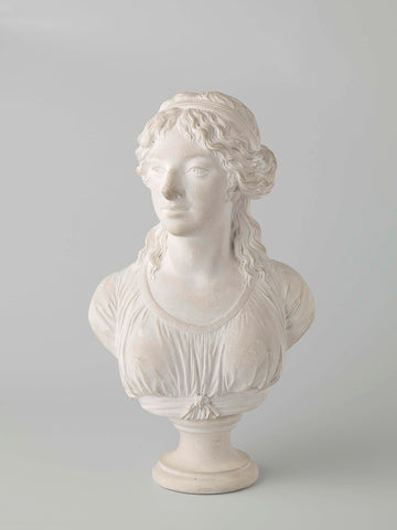 Bust of a young woman, possibly Auguste-Louise-Therese Roland, Philippe Laurent Roland, 1798 Canvas Print