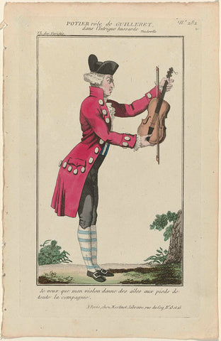 Petite Galerie Dramatique, 1796-1843, No. 282: Potier role of Guilleret (...), unknown, 1796 - 1843 Canvas Print