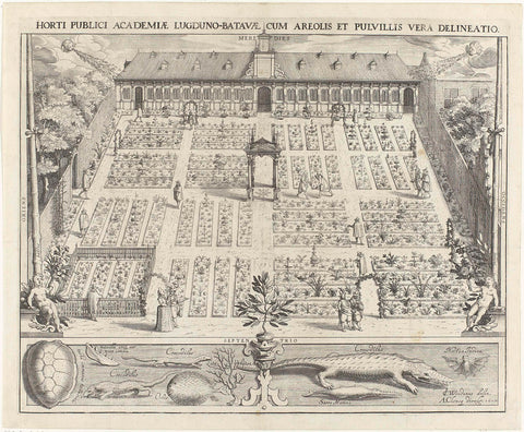 Hortus Botanicus of Leiden University, Willem Isaacsz. of Swanenburg, 1610 Canvas Print