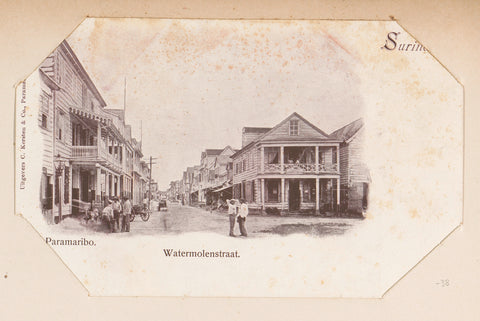 Watermolenstraat, C. Kersten & Co., anonymous, 1900 - 1910 Canvas Print