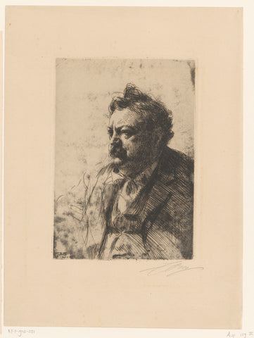 Portrait of William Ernst Mason, Anders Leonard Zorn, 1900 Canvas Print