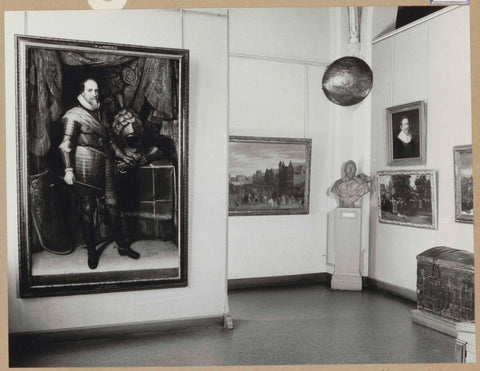 Room 105 with a portrait of M. van Miereveld on the left, at its feet, 1963 Canvas Print