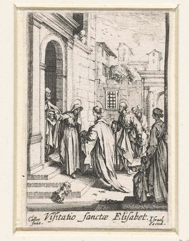 Visitatie, Jacques Callot, 1633 - 1634 Canvas Print