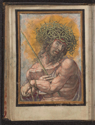 Christ as the Man of Sorrows, Frans Crabbe van Espleghem, 1497 - 1552 Canvas Print