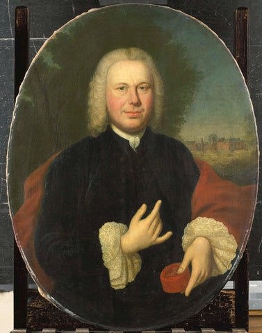 Diederik van Bleyswijk (1711-63), Baron of Eethen and Meeuwen, Lord of Babiloniënbroek, Burgomaster of Gorkum, Conrad Kuster, 1761 Canvas Print