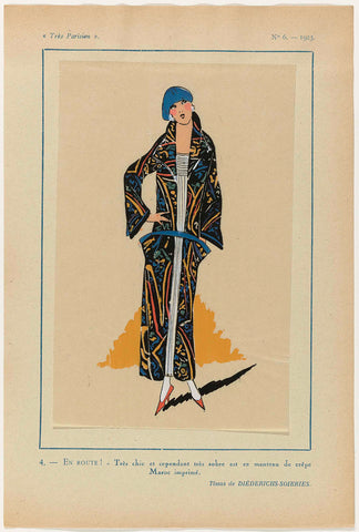 Très Parisien, 1923, No 6: 4.- EN ROUTE ! - Très chic...., anonymous, 1923 Canvas Print