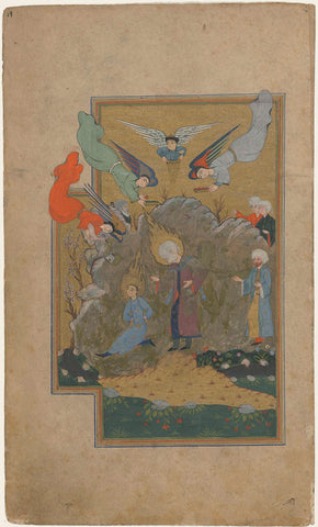 Ibrahim and the sacrifice of Ismail, anonymous, 1600 - 1700 Canvas Print