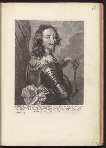 Portrait of Albert de Ligne, Prince of Barbançon and Arenberg, Schelte Adamsz. Bolswert, 1645 – 1646 Canvas Print