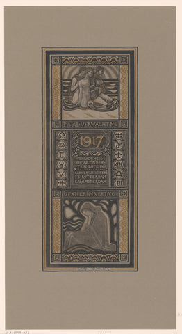 Weldadigheidskalender voor 1917, Richard Nicolaüs Roland Holst, in or before 1917 Canvas Print