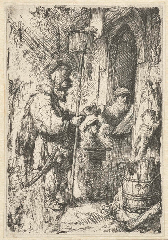 The rat catcher, anonymous, after 1632 Canvas Print