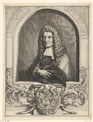 Portrait of Ludwig von Wolzogen, Romeyn de Hooghe, 1687 Canvas Print