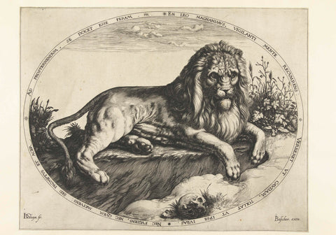 De leeuw, Jacob de Gheyn (II), 1588 - 1592 Canvas Print