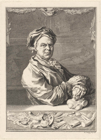 Portret van Gerrit Braamcamp, Reinier Vinkeles (I), 1766 Canvas Print