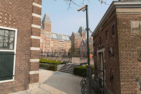 South façade of the main building as seen from Druckeruitbouw, 2007 Canvas Print