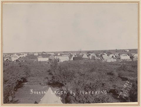 Tent camp of Boeren near Mafeking, Jan van Hoepen, 1899 - 1900 Canvas Print