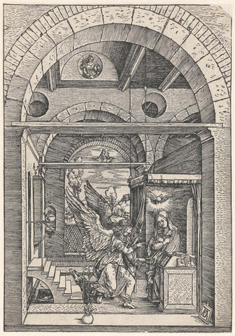 Annunciation, Albrecht Dürer, 1511 Canvas Print