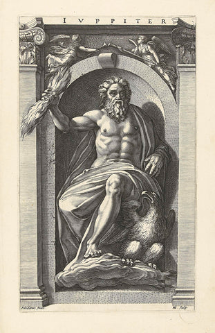 Jupiter, Hendrick Goltzius, 1592 Canvas Print